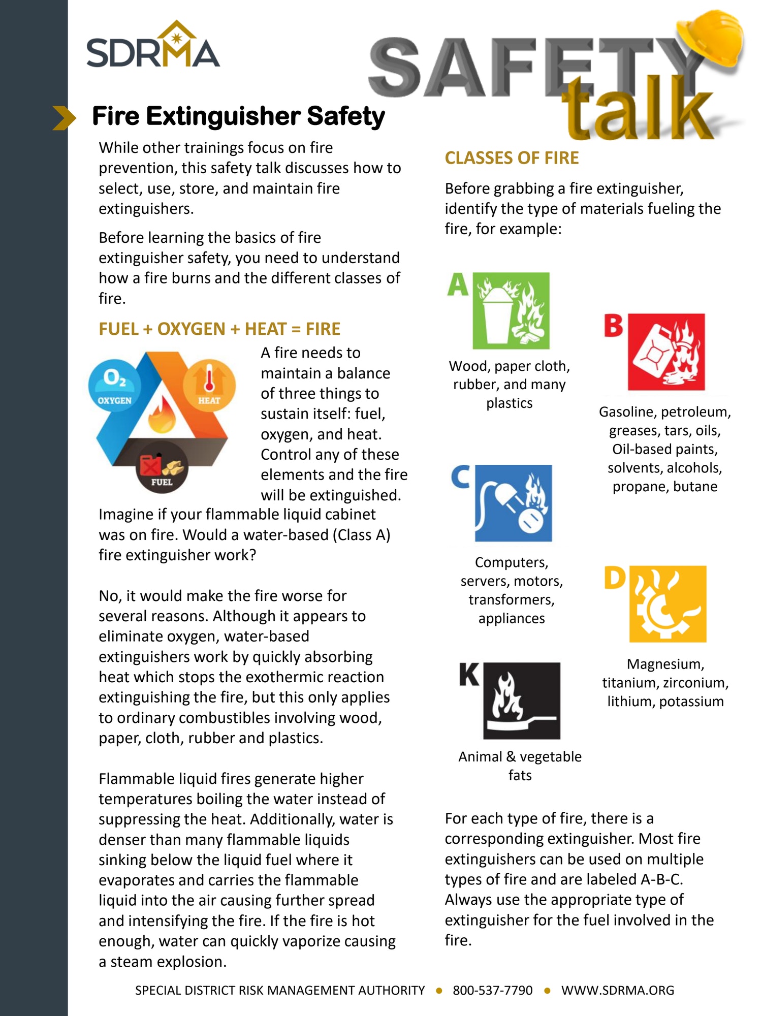 SDRMA Fire Extinguisher